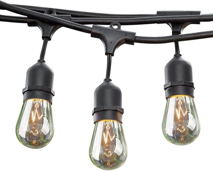 Amazon.com: Sokani - Cadena de luces para patio, exteriores, resistente