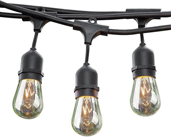 Amazon.com: Sokani - Cadena de luces para patio, exteriores, resistente
