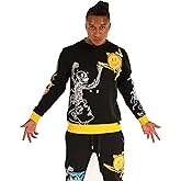 SCREENSHOT Mens Urban NYC Graffiti Hip Hop Fleece Pullover Active Fashion Crew Neck Sweatshirt Top