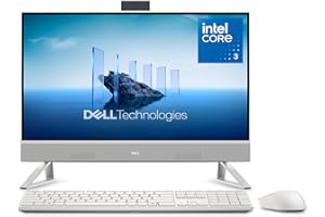 Dell 24 All-in-One Desktop ec24250-23.8-inch FHD Display, Intel Core 3 Processor 100U, Intel Graphics, 8GB DDR5 RAM, 512GB SS