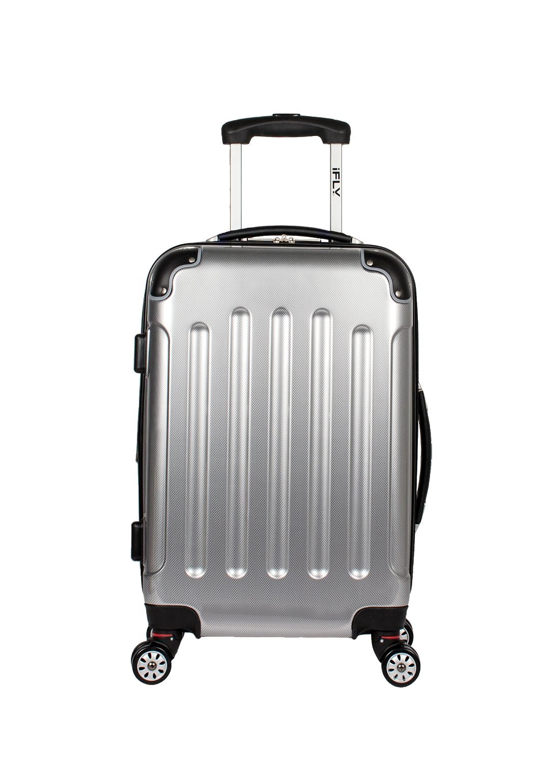 iFLY Carbon Racing Hard Sided CarryOn Luggage, Silver 61623290292 eBay