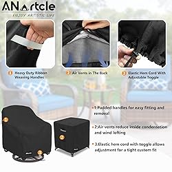 ANartcle 3 Pieces Patio Bistro Sets Cover,600D