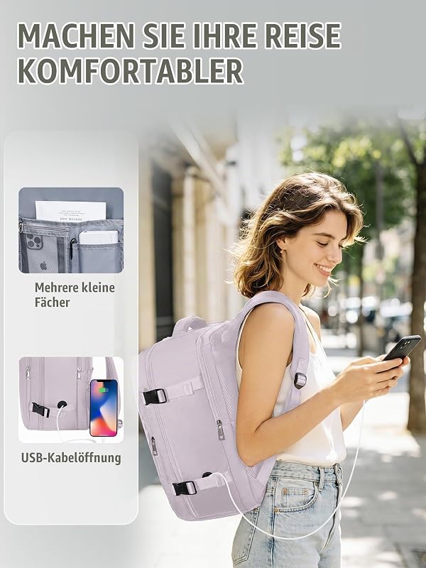für Ryanair Handgepäck 40x30x20 Reiserucksack