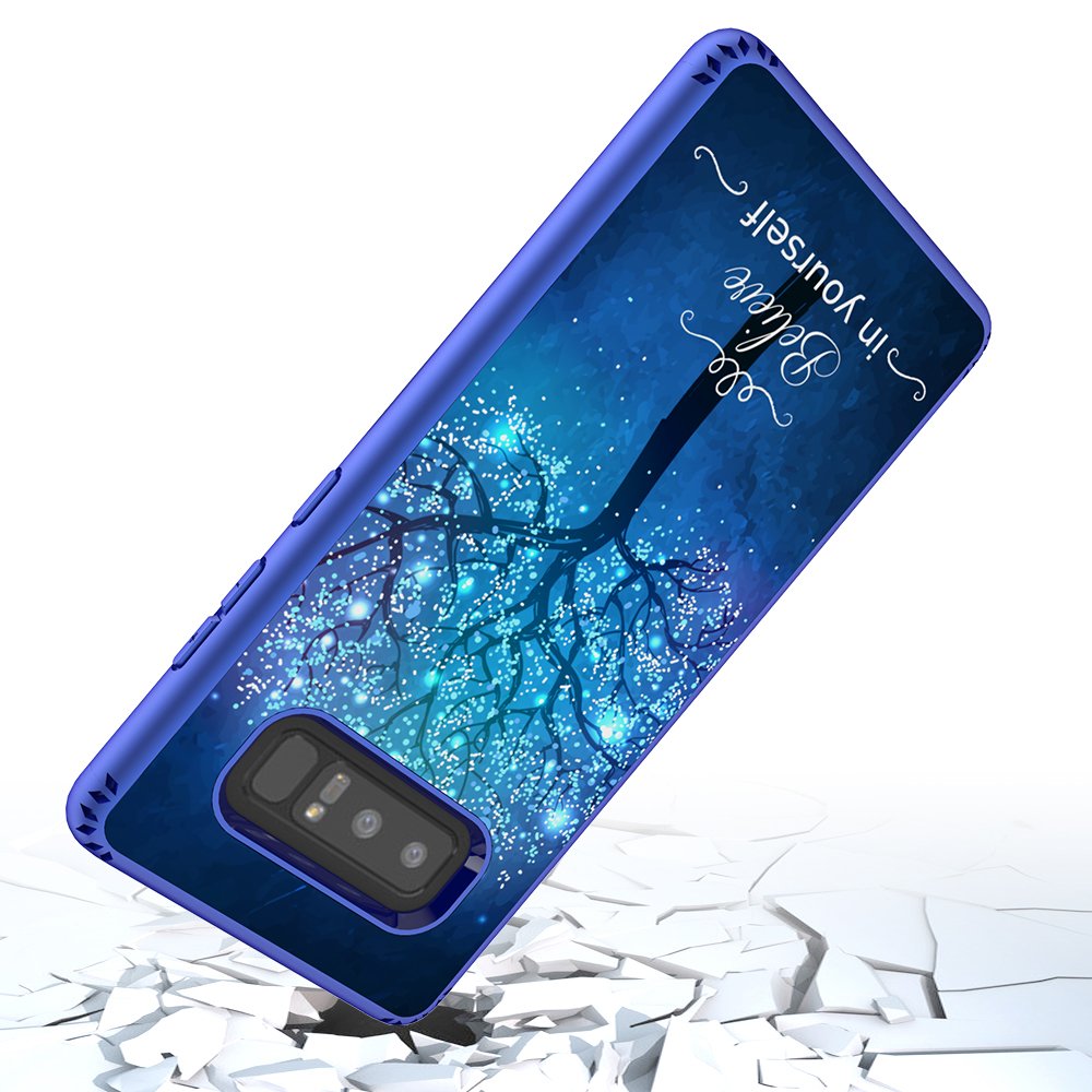 Galaxy Note 8 Case, MagicSky Shockproof Slim Corner Protection with Resilient Shock Absorption Rubber Protective Case Cover for Samsung Galaxy Note8 (2017) 6.3 Inch - Believe in yourself