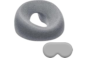 Face Down Pillow, Massage Headrest for Bed with Blackout Eye Patch, Stomach Sleeper Pillow, Comfortable Prone Cushion Face Su