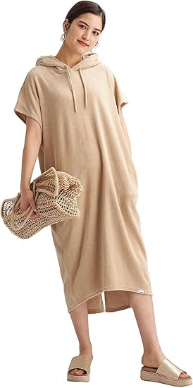 Amazon Co Jp ユナイテッドアローズ グリーンレーベル リラクシング Tanacana タナカーナ Sc パイル フード ワンピース 2300 Beige 23 Free 服 ファッション小物