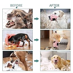 HEELE Dog Muzzle,Soft Nylon Muzzle Anti Biting