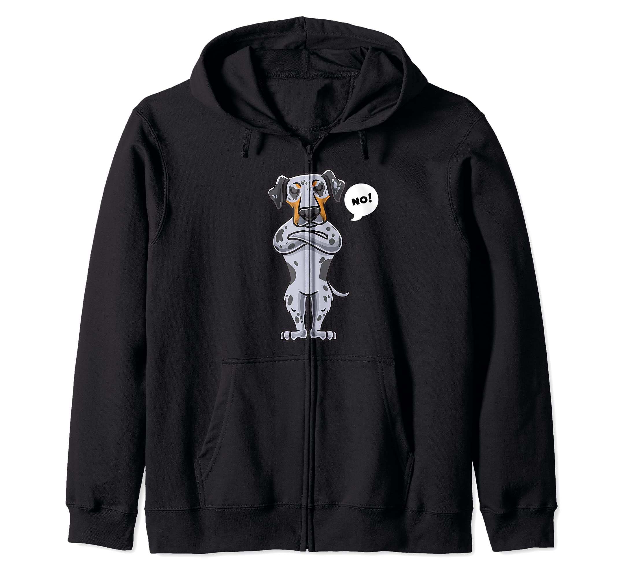 Stubborn Catahoula Leopard Dog Dog funny Zip Hoodie