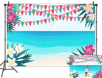 Camera Photo Video Fanghui 7x5ft Hawaii Beach Backdrop Blue Sky