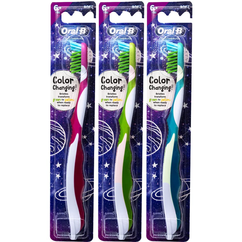 Photo 1 of **ONLY 1**Oral-B Pro-Health Junior CrossAction Galaxy Toothbrush, Ages 6+, Soft - Pack of 3