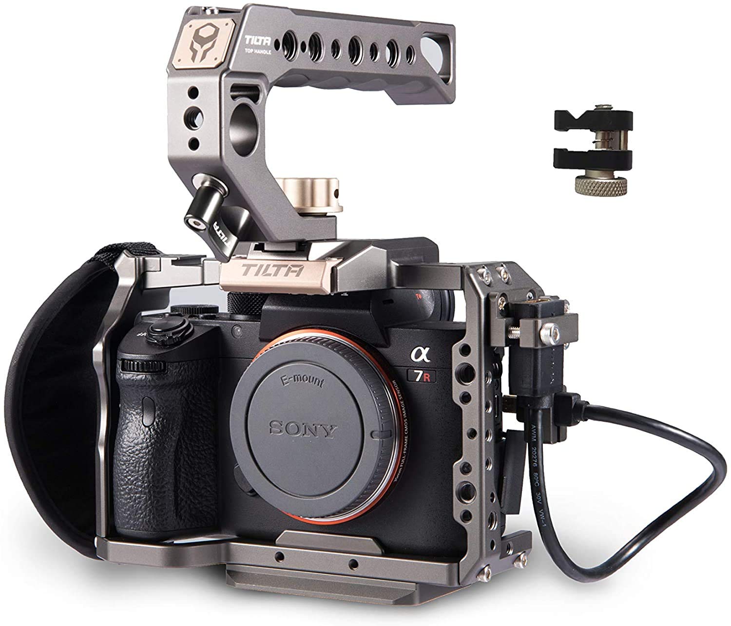 Tilta Full Camera Cage Compatible with Sony A7/A9/A7 II/A7 III/A7S/A7S II/A7R/A7R II/a7R III Video Filmmaking Kit,with Camera Cage Top Handle,Quick Release Plate,Hand Strap TA-T17-A-G