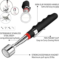 Magnetic Pickup Tool and Grabber Set, 35-inch