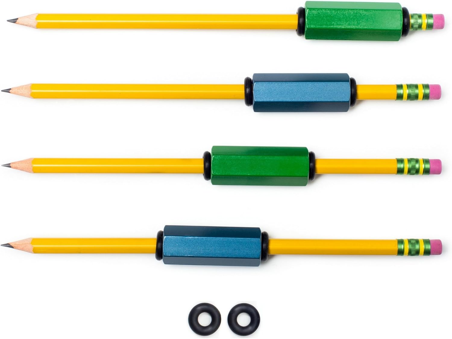 Pack of 4 Pen or Pencil Weights | Handwriting Aid for Children, Elderly, or Special Needs. Assists with Penmanship Issues Due to Autism, Tremors, Grip Strength or Fine Motor Skill Disability. 1.5 Oz: Health & Personal Care