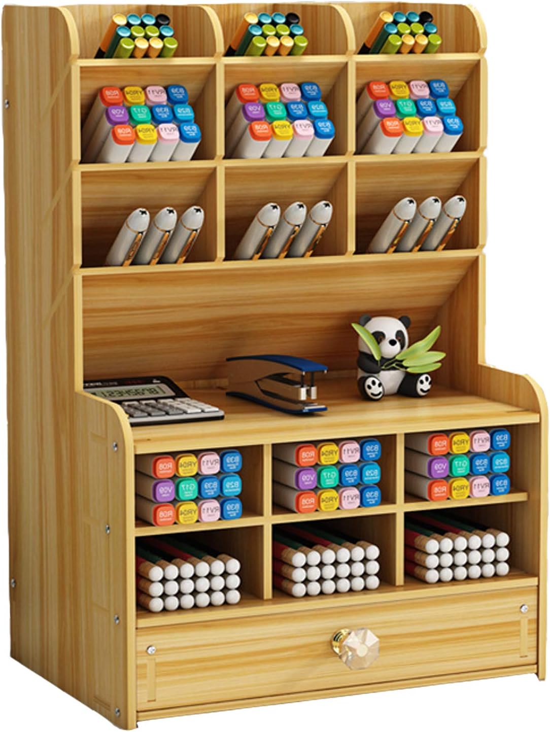 ANDER Wood Desktop Organizer, Desktop Stationary, Home