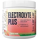 Dr. Ashley Wellness Electrolyte Plus Powder Drink Mix | Full Spectrum Electrolytes – Gluten Fee and Zero Sugar for Max Hydration | 30 Servings (30 Serving, Strawberry Paradise)