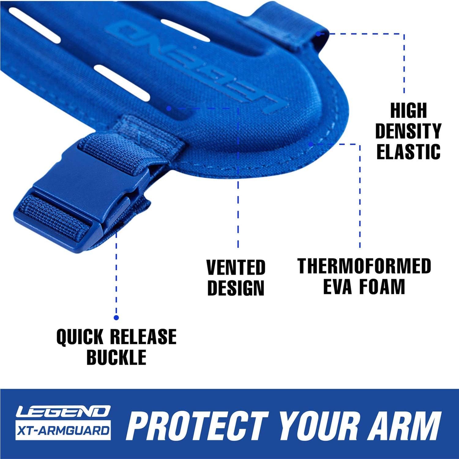 Legend Armguard XT Archery Arm Guard with Low Profile Buckles - Forearm Protector, Recurve and Compound Bow Accessories for Beginners : Sports & Outdoors