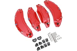 4PCS Car Caliper Cover, Car Calliper Accessories Aluminium Alloy Disc Brake Caliper Guard Replacement ForModel 3 18in 19 in W