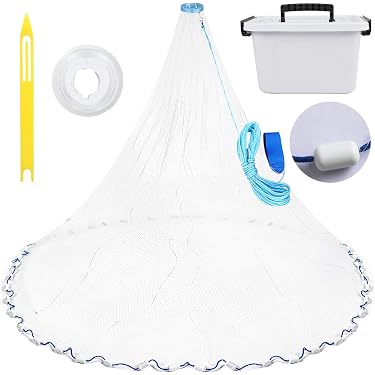 best cast net for pier fishing Amazon Sellers: Best Nets The crab pots for wheels PACK OF 50 Size Style #348 Circle:7/0 Circle  5 pack