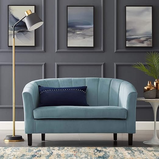 Amazon Com Modway Prospect Channel Tufted Upholstered Velvet