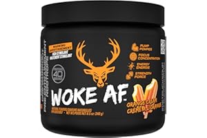 BUCKED UP Woke AF - High Stimulant Pre-Workout- Prolonged Energy & Next Level Focus Without Side-Effects - ZERO SUGAR - ZERO 