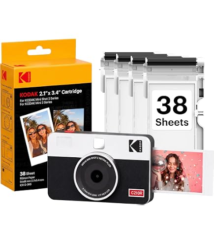 Amazon.com : Kodak Mini Shot Combo 2 - C210, Yellow : Electronics
