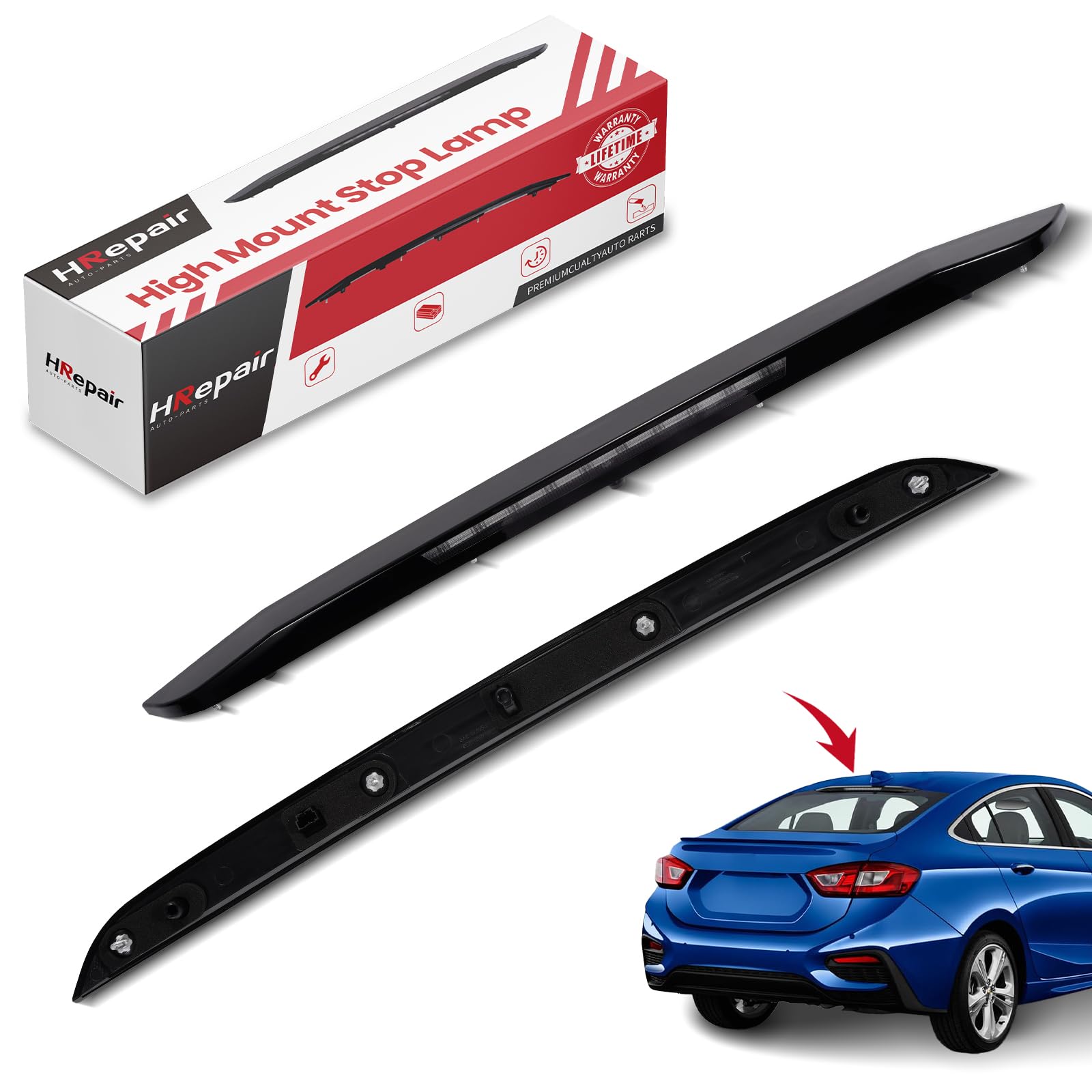 Photo 1 of HRepair Third Brake Light fits for 2016-2019 Chevy Cruze 3rd Brake Light,Center High Mount Stop Light Replaces#84277408