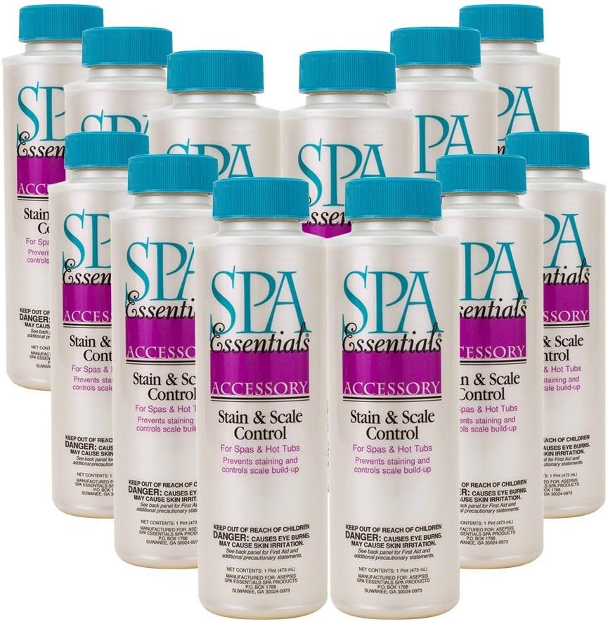 Spa Essentials 28304000 Stain and Scale Control for Spas and Hot Tubs, 1-Pint : Swimming Pool Stain Removers : Garden & Outdoor