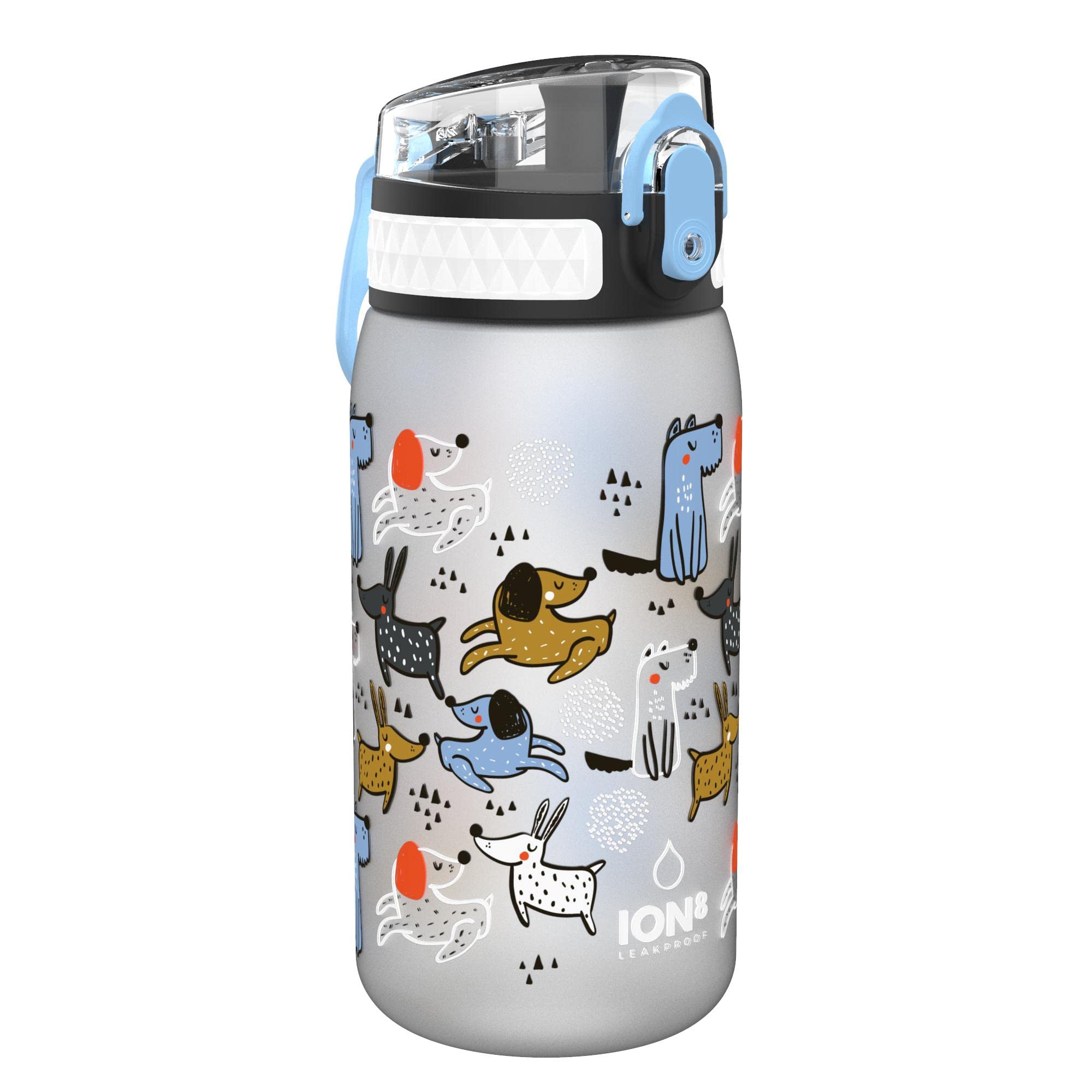 Ion8 Leak Proof Kids Water Bottle, BPA Free, Dogs, 350ml (12oz)