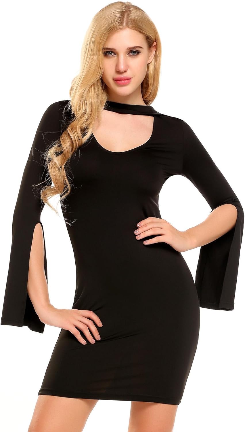 choker bodycon dress