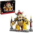 LEGO Super Mario The Mighty Bowser 71411, King of Koopas 3D Model Building Kit, Collectible Posable Character Figure with Bat