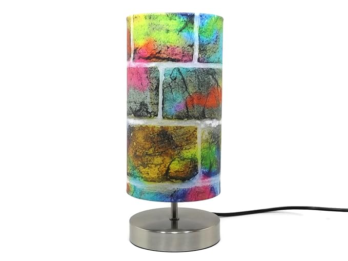 Graffiti Lamp Light Lampshade Bedside Table Desk Lamp Boys