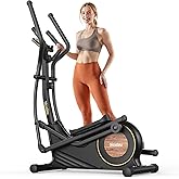 Niceday Elliptical Exercise Machine with 15.5/18/19IN Long Stride | Compact Elliptical Machine for Home Use, 16 Resistance Levels; 400LBS Stable Loading Capacity; Kinomap APP Support