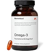 Momentous Omega-3 Fish Oil - High-Potency EPA & DHA Supplement for Men & Women - Supports Heart, Joint, & Brain Health - NSF Certified for Sport - Non-GMO - Gluten-Free - 1,600 mg - 30 Servings