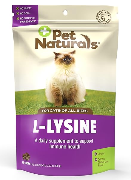 PET NATURALS LYSINE FOR CATS, CHICKEN FLAVOR, 60...
