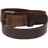 Nohma Leather, Men's Leather Belt, Made in USA, Full-Grain Leather, Casual Everyday Wear Belts, Amish Handmade 1.5" Width