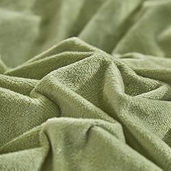 CLOTHKNOW Queen Comforter Set Green 3Pcs Green