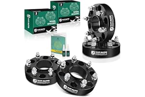 YHTAUTO 6x5.5 Hubcentric Wheel Spacers 1.5 inch for Silverado Sierra 1500, Tahoe, Escalade, Yukon, Avalanche, Express, Suburban, M14x1.5 Studs & 78.1mm Hub Bore, 6x139.7mm 6 Lug Forged Tire Spacers
