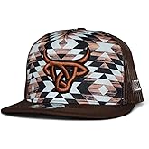 LOST CALF 3D Logo Brown Aztec - Hats Cap, One Size-X-Large
