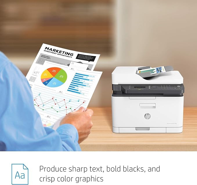 hp color laser 179fnw wireless multifunction printer with fax