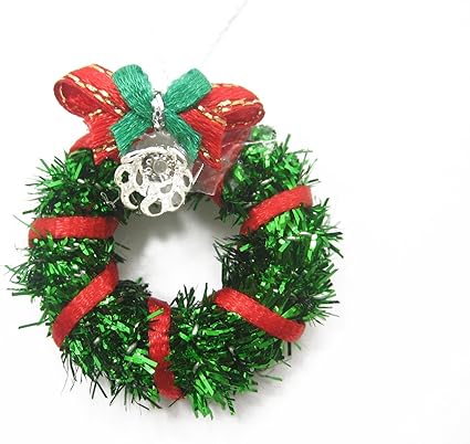Amazon Com Dolls House Miniature Christmas Decoration Green
