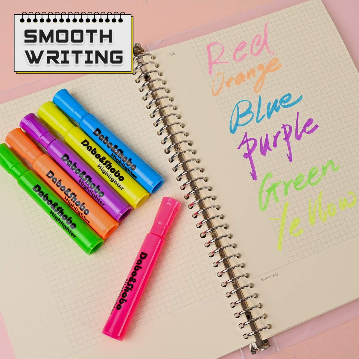 Dabo & Shobo Highlighters Set of 48, Colored Markers And Beautiful Combination Set Liquid Ink Fast Drying And Not Easy To Fade Are Suitable For Classroom, Office And Shop Short Style : Office Products