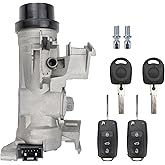 USTAR Ignition Switch Lock Cylinder Assembly with Key Compatible with VW Jetta 2006-2018, Golf 2004-2007 2010 2011, EOS 2007-2011, Rabbit 2006-2009, Tiguan 2008-2011 Replaces# 1K0905851 1K0905851B