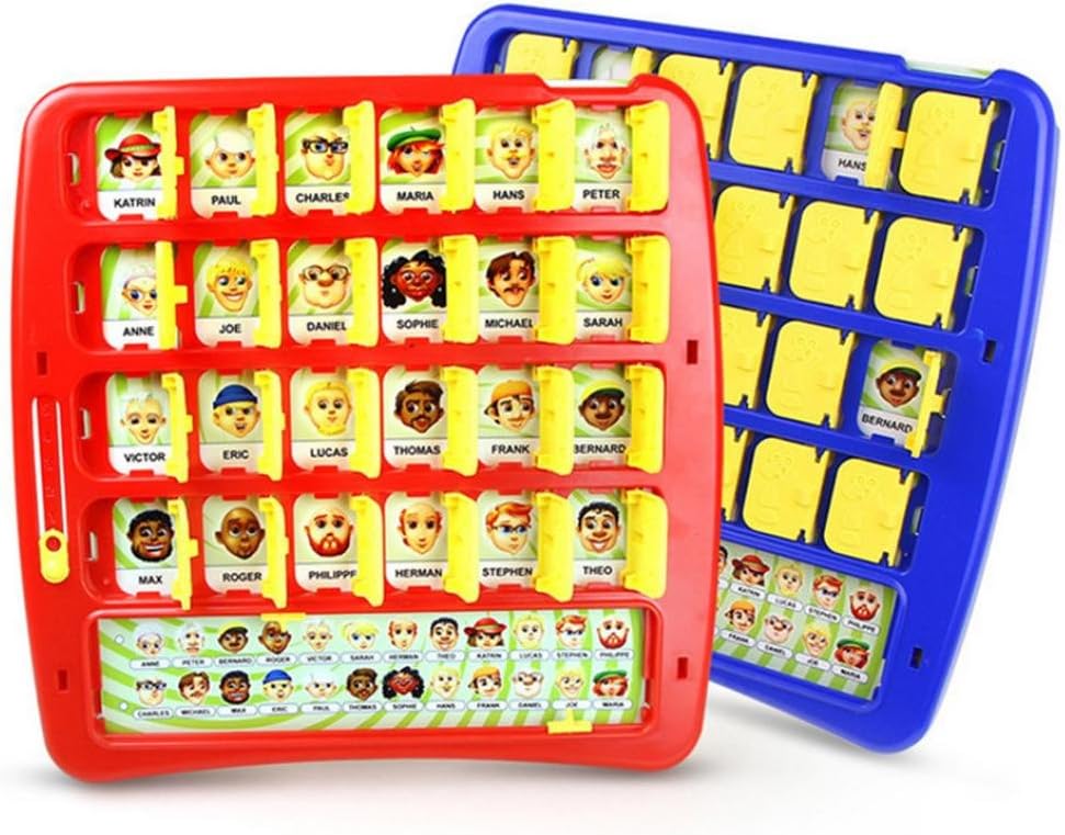 jintime Board game guess who I am Children Educational Toys Fun Guessing Characters Interactive Cognitive Games (multicoloured)