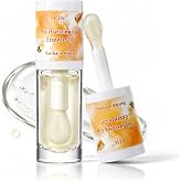 EJW Clear Lip Oil, Honey Milk High-Shine for Fuller-Looking Lips, 0.2 fl oz | Non-Sticky Hydrating Formula with Jojoba &amp; Grape Seed Oils, Lightweight Glass-Like Finish for No-Makeup Looks