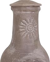 Charles Bentley Medium Clay Chimenea Patio Heater Rustic Sun Design view 7