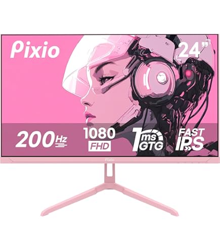 Amazon.com: Pixio PX248 Wave Pink 24 inch 200Hz Refresh Rate