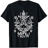 Hail Satan Meow Demonic Sphynx Cat 666 Funny Cat T-Shirt T-Shirt