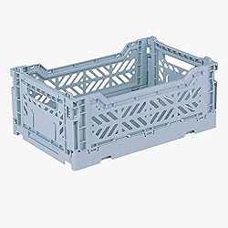 Aykasa Collapsible Storage Bins, Plastic Crate for