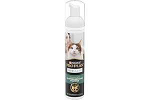 Purina Pro Plan Rinse Free, Allergen Reducing Dry Shampoo for Cats, LIVECLEAR Cleansing Foam - 8.5 oz