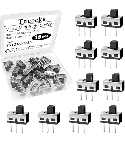 Lot De 4 Interrupteurs à Glissière SPDT 3mm - 3 Bornes - Pour PCB - Marque Uxcell